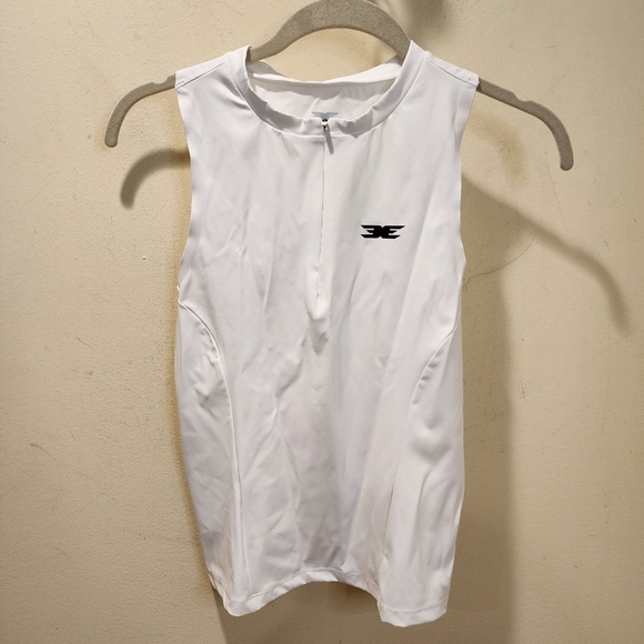 Elite Eleven White women's sleeveless athletic top size S - Picture 1 of 10